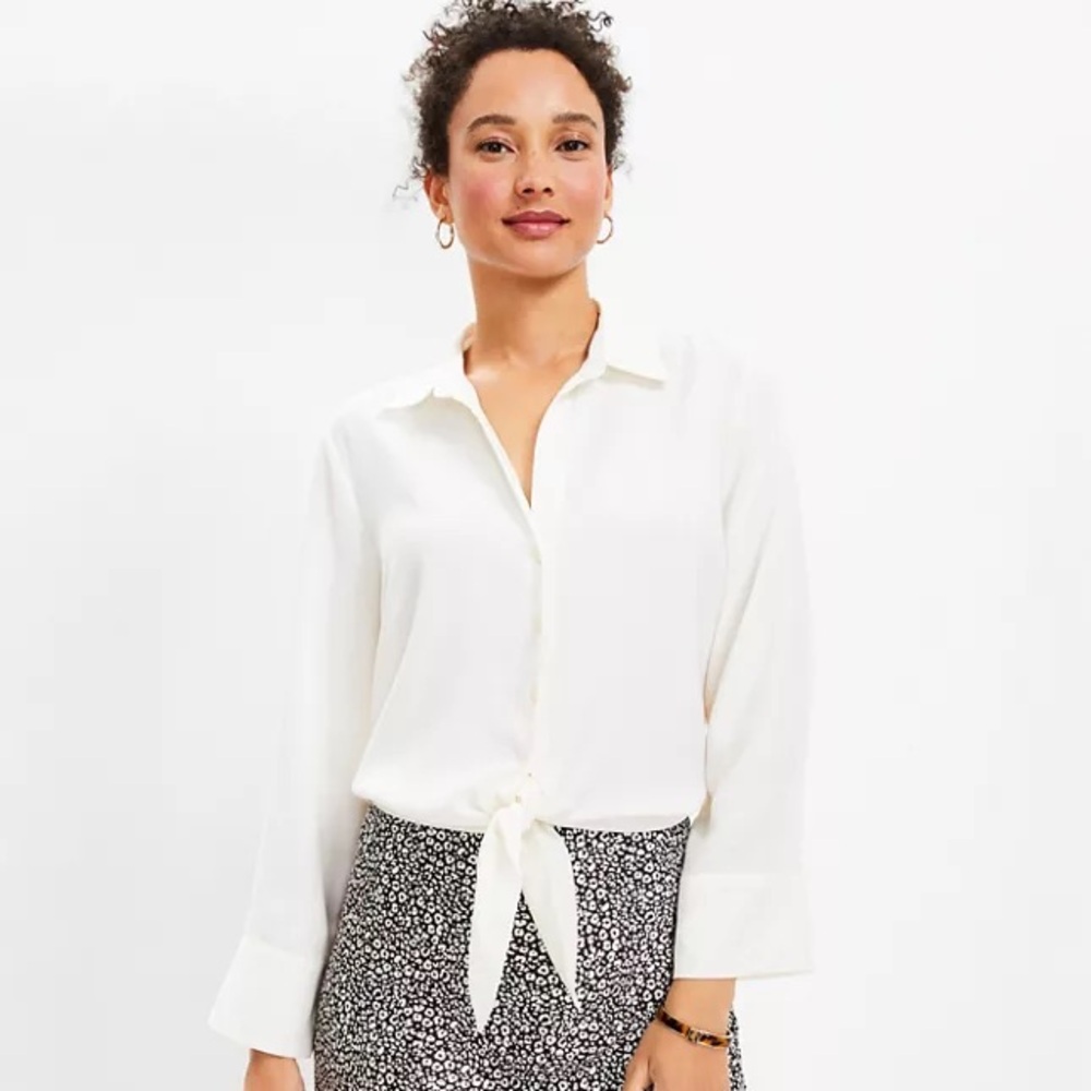 Loft Tie Front Shirt